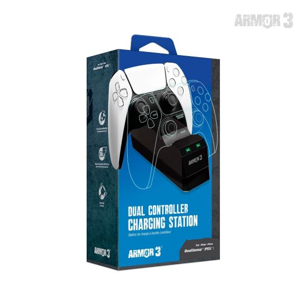 PS5 Charging Station - Dual Controller charger - charges 2 controllers at once - (3rd) Armor3 Hyperkin - NEW