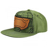 Gamer Hat - Microsoft Xbox - HALO - Master Chief - big face - snapback - NEW