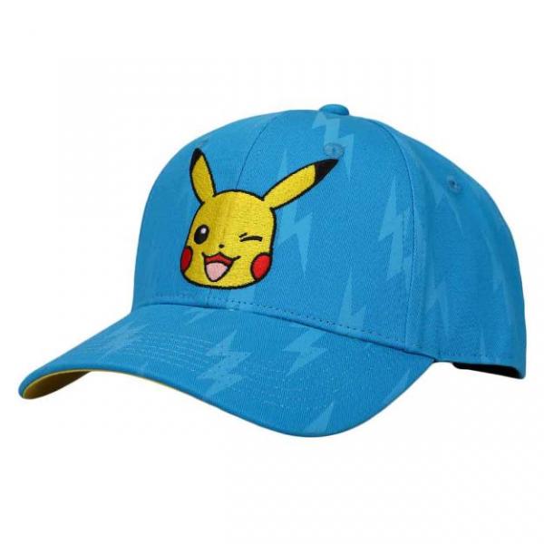 Gamer Hat - Nintendo - Pokemon - Pikachu - Embroidered AOP - blue snapback