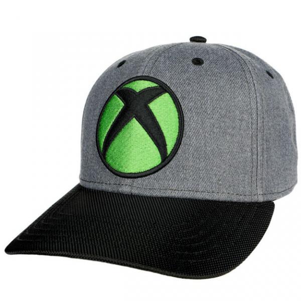 Gamer Hat - Microsoft Xbox - Logo - Curved bill snapback - gray - NEW