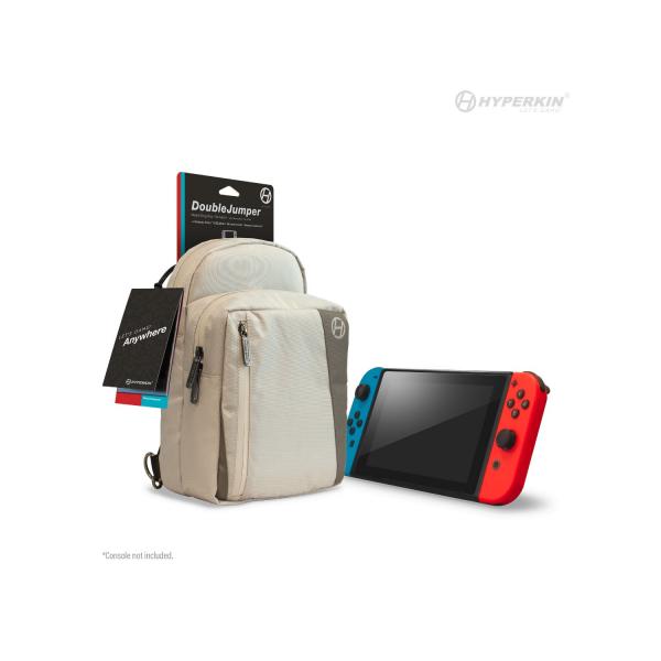 NS Gamer Bag - Backpack for Nintendo Switch - (3rd) Hyperkin - DoubleJumper - White - NEW