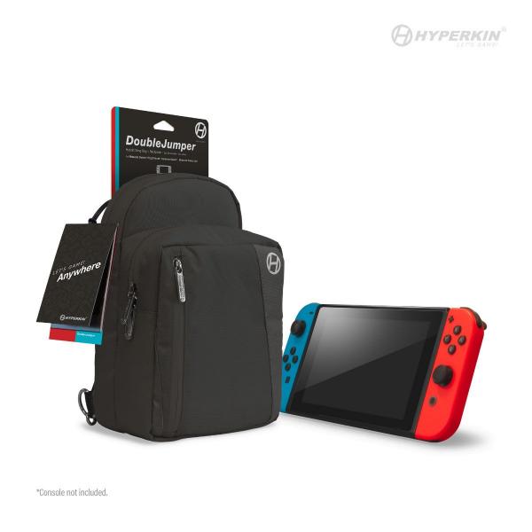 NS Gamer Bag - Backpack for Nintendo Switch - (3rd) Hyperkin - DoubleJumper - Black - NEW