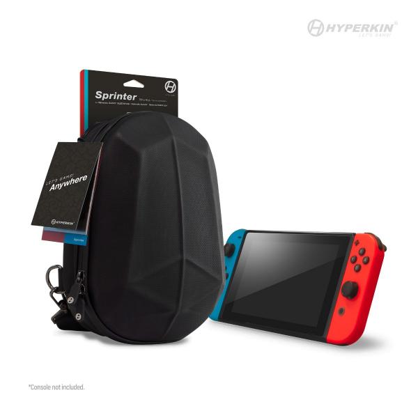 NS Gamer Bag - Sling Bag Backpack for Nintendo Switch - (3rd) Hyperkin - Sprinter - Black - NEW