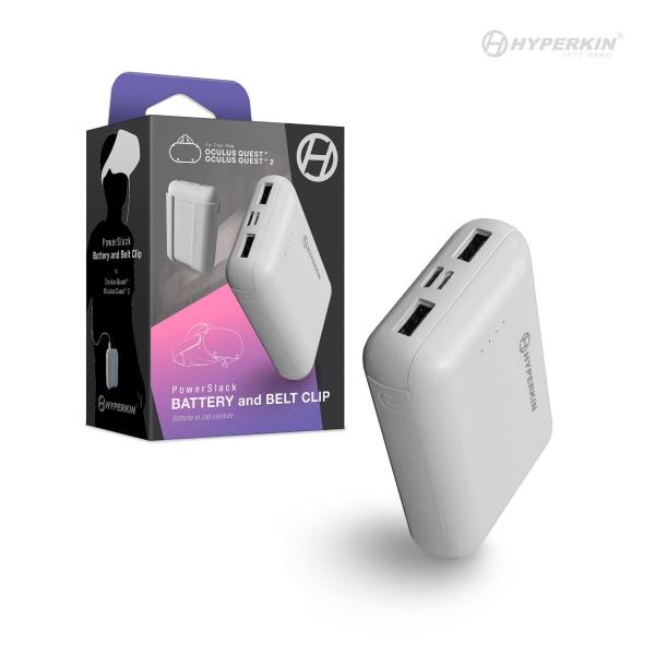 Oculus Quest - Oculus Quest 2 - PowerSlack - Battery pack and belt clip (3rd) Hyperkin - NEW