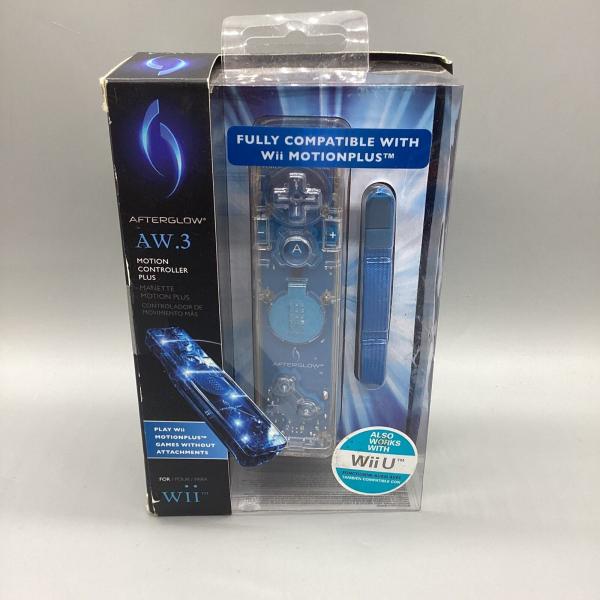 Wii Remote Control - (3rd) Blue - Motion Plus - PDP Afterglow AW .3 - NEW