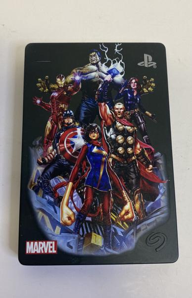 PS4 PS5 XB1 XSX PC USB External Hard Drive HDD - 2 TB - Seagate - Marvel Edition - USED
