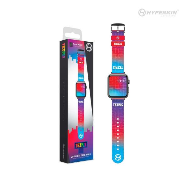 Gamer Gear - APPLE WATCH - replacement bands / straps - TETRIS - Limited Edition - Hyper Gradient - Hyperkin - multi color - NEW