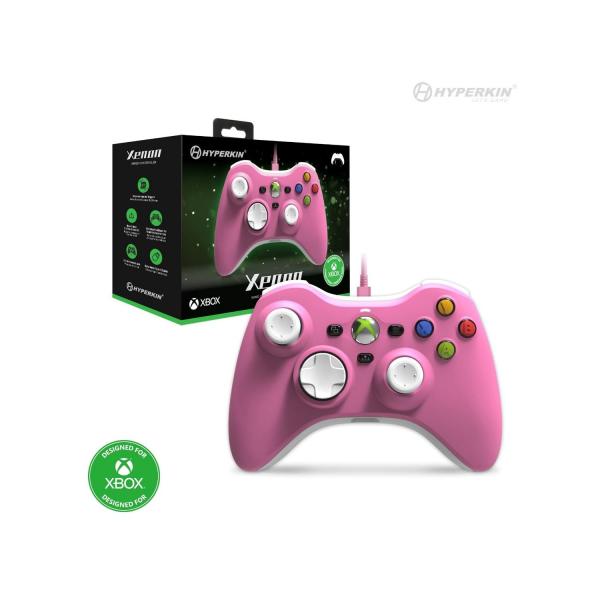 XSX XB1 PC USB Controller (3rd) Hyperkin XENON - official Xbox360 style controller - Pink - NEW