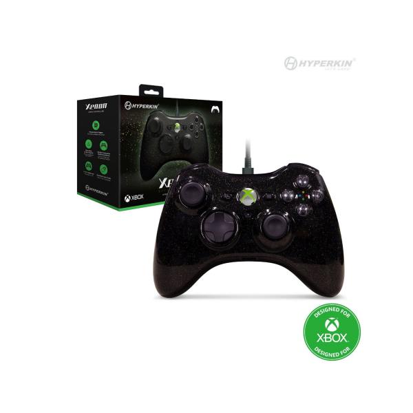 XSX XB1 PC USB Controller (3rd) Hyperkin XENON - official Xbox360 style controller - Special Edition - Cosmic Night - Black - NEW