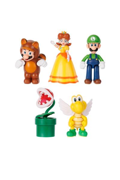 Gamer Gear - TOY - Figures - NINTENDO - Super Mario - 2.5in figures - 2023 assortment - includes ONE of Tanooki Mario, Luigi, Daisy, Koopa, Piranha plant - NEW