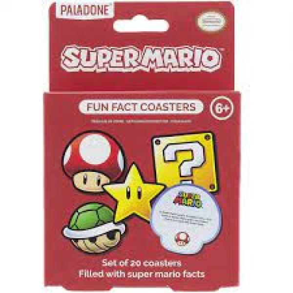 Gamer Gear - Room Decor - COASTERS - Nintendo - Super Mario Bros - Fun Fact Coasters - NEW