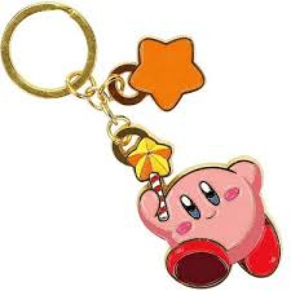Keychain - Nintendo - KIRBY - metal - pink - NEW