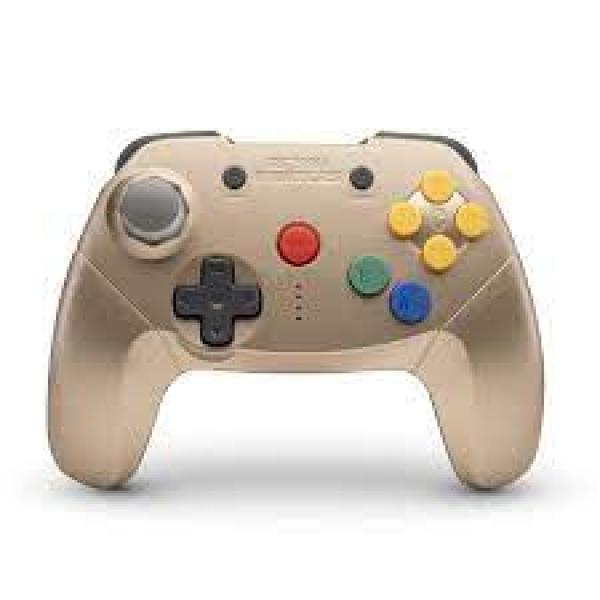 NS PC Controller (3rd) WIRELESS Brawler64 - Retro Fighters - NEW - GOLD