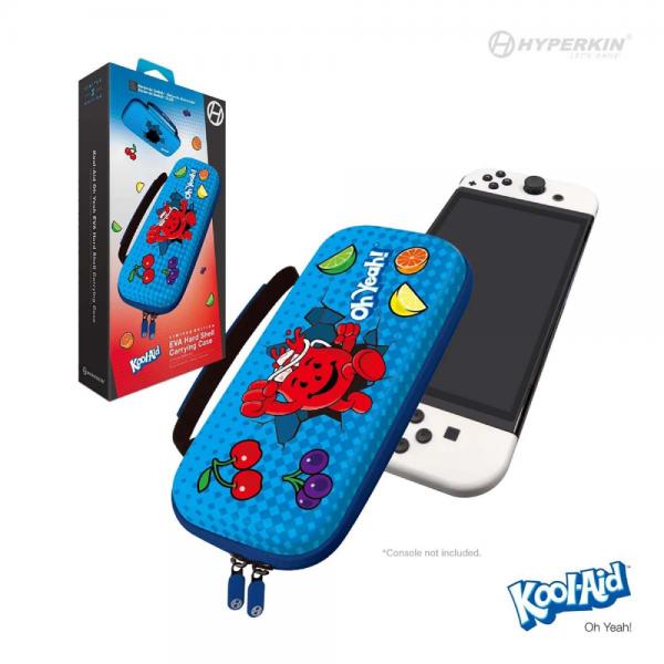 NS Switch - Carry Case For Nintendo Switch and Joycons - EVA Hard Shell - KOOL AID - Oh Yeah!  Kool-Aid Man style - Limited Edition - Hyperkin - NEW