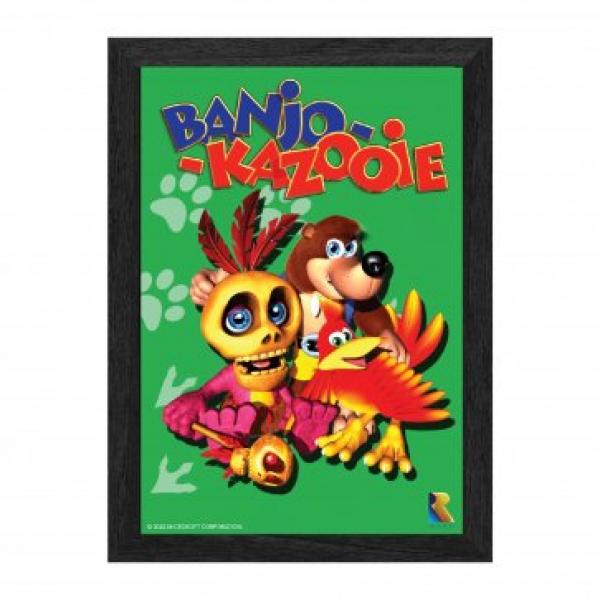 Gamer Gear - FRAMED ART - 10x12 in - Banjo Kazooie - Lenticular Framed Poster