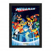 Gamer Gear - FRAMED ART - 10x12 in - Mega Man - Robot Master Ambush - Lenticular Framed Poster
