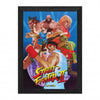 Gamer Gear - FRAMED ART - 10x12 in - Street Fighter II 2 - World Warriors - Lenticular Framed Poster
