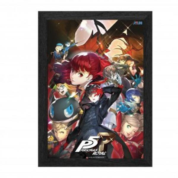 Gamer Gear - FRAMED ART - 10x12 in - Persona 5 - Royal P5 - Lenticular Framed Poster